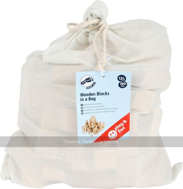 Natural Wooden Building Blocks (100 pieces)