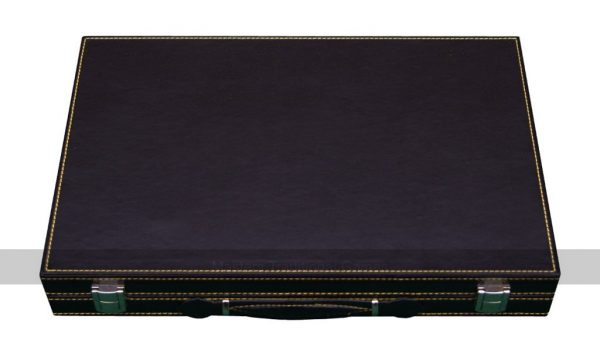Italfama Leatherette Travel 15-inch Backgammon Set