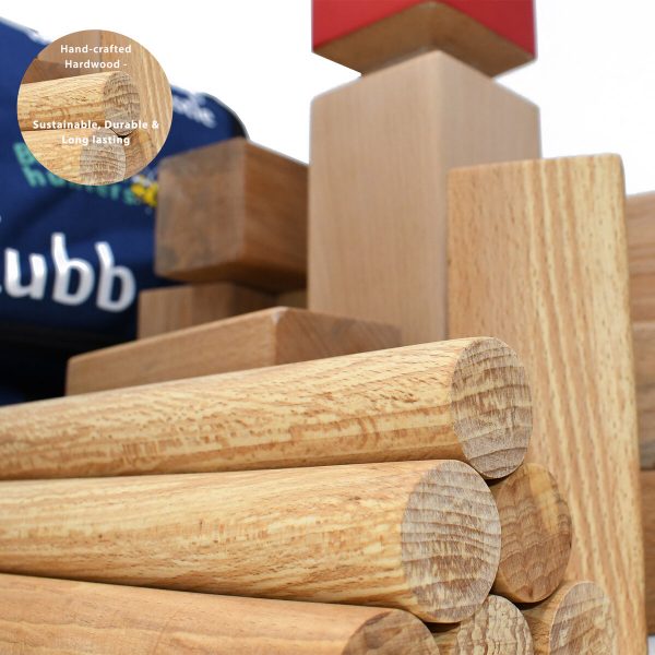 Garden Games Kubb - Beech wood with canvas bag
