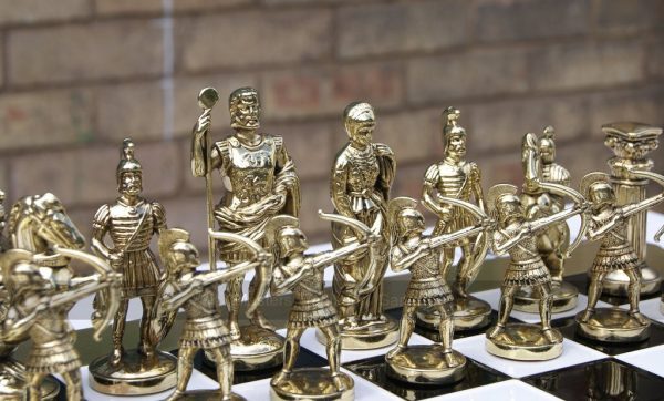 Manopoulos Archers Metal Chess Set