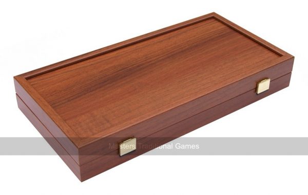 Manopoulos Compact Oak & Walnut 15-inch Backgammon Set