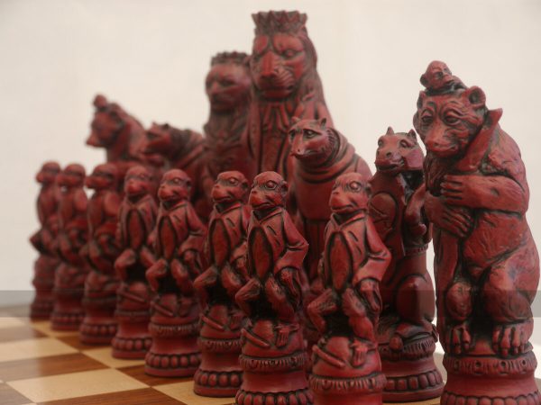 Reynard the Fox Ornamental Chess Set by Berkeley Chess (Board not included)