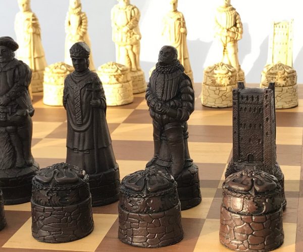 Berkeley Chess English History Ornamental Chess Set (Board not included)