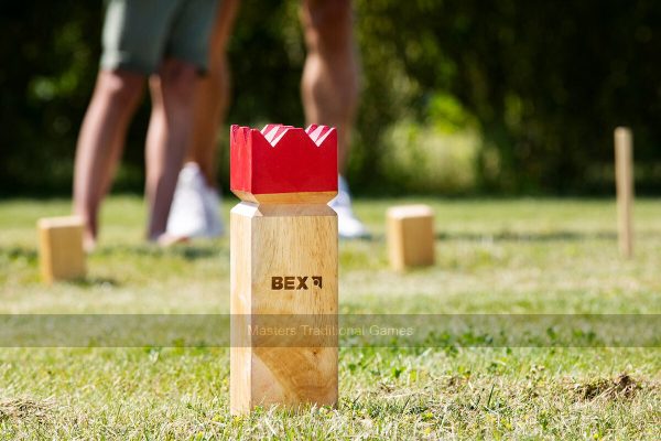 Bex Kubb Pro Red King - Rubberwood