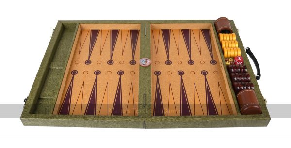 Crisloid Legacy Hops Tournament 21-inch Attaché Backgammon Set