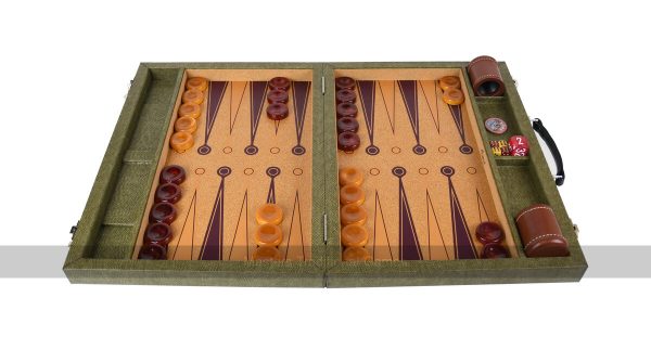 Crisloid Legacy Hops Tournament 21-inch Attaché Backgammon Set