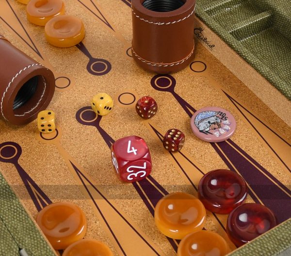 Crisloid Legacy Hops Tournament 21-inch Attaché Backgammon Set