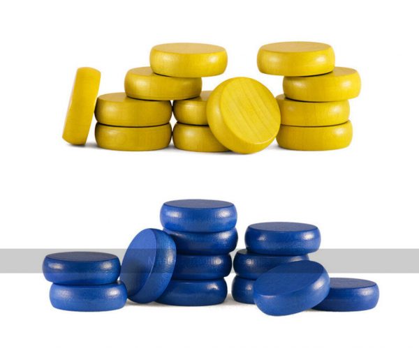 Set of Crokinole Button Disks (26 disks including 2 spares)