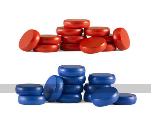 Set of Crokinole Button Disks (26 disks including 2 spares)