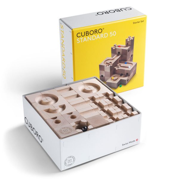 Cuboro Standard 50 Marble Run Game - The large starter set