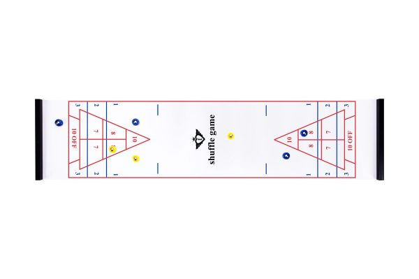 3-in-1 Curling, Table Shuffleboard and Bowling Game - 120cm