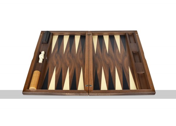 Dal Negro London Walnut 19-inch Backgammon Set