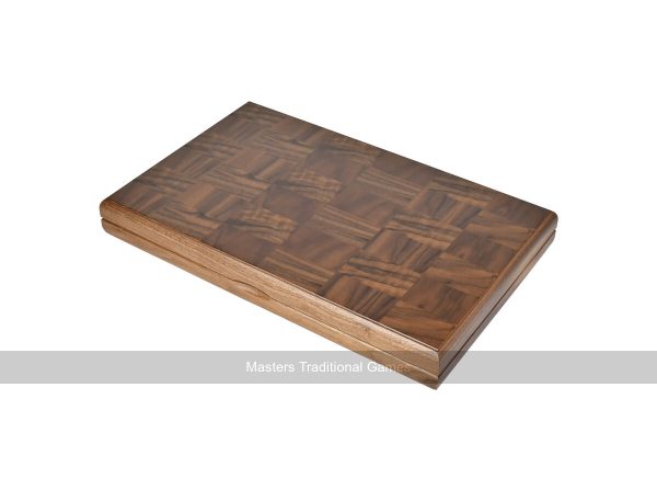 Dal Negro London Walnut 19-inch Backgammon Set