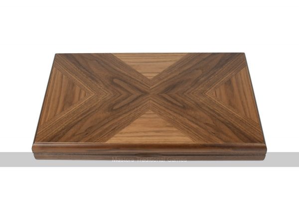 Dal Negro York Walnut 19-inch Backgammon Set