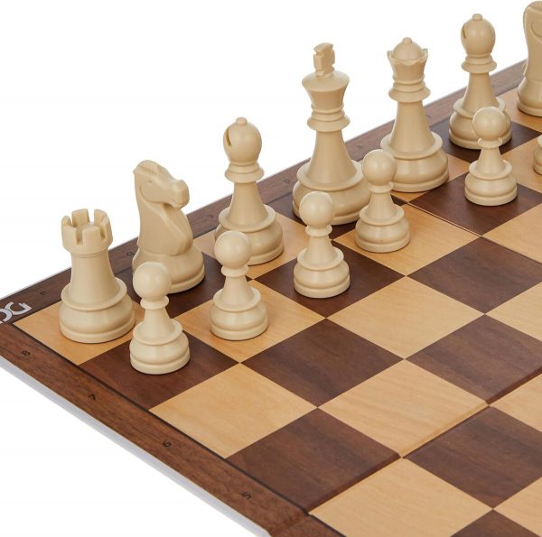 DGT Chess Starter Box Brown (Pieces, Board & DGT1002 Chess Timer)