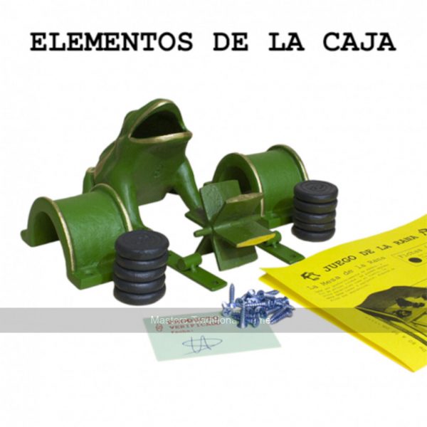 Complete Set of Cast Iron Components for the Frog Game, Sapo, La Rana