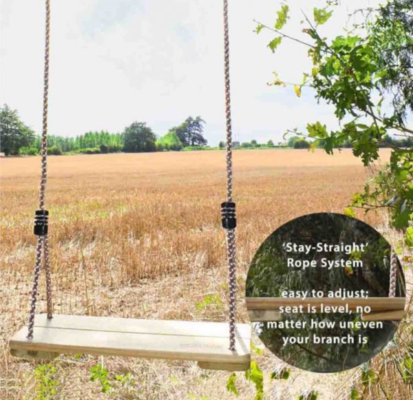 Wooden Tall Tree Swing - 6 metre ropes