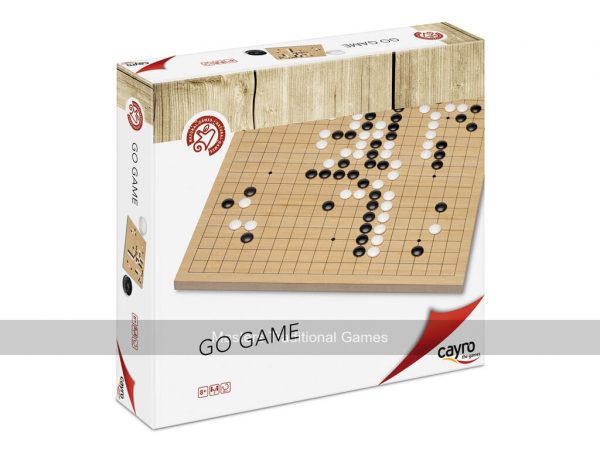 Go Set by Cayro - Wooden Board, Plastic Stones & Plastic Bowls