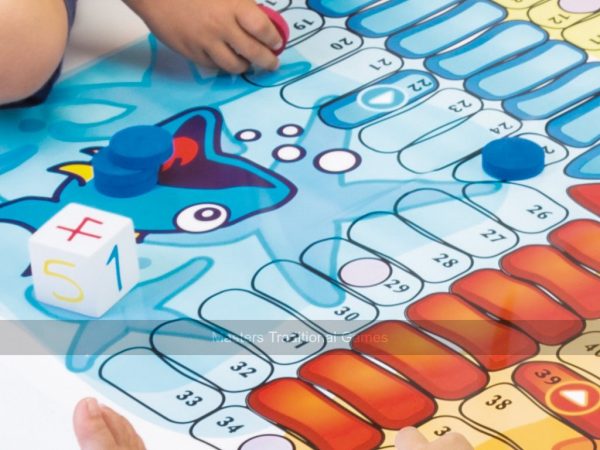 Giant Ludo Game with Large 1 Metre Floor Mat