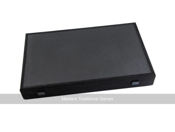 Manopoulos Fluorescent Green UV Leatherette Backgammon Set (19-inch)