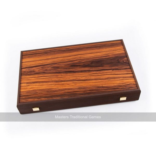 Manopoulos Luxury Palisander Crown Cut 19-inch Backgammon Set