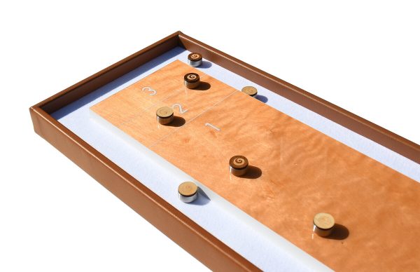 Masters Table Shuffleboard game - Beech or Walnut