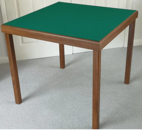 Masters Nautilus Bridge Table - Mahogany Finish with Green Baize