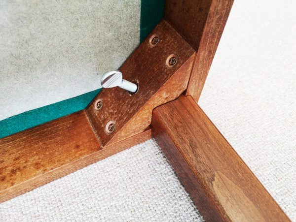 Masters Nautilus Bridge Table - Mahogany Finish with Green Baize
