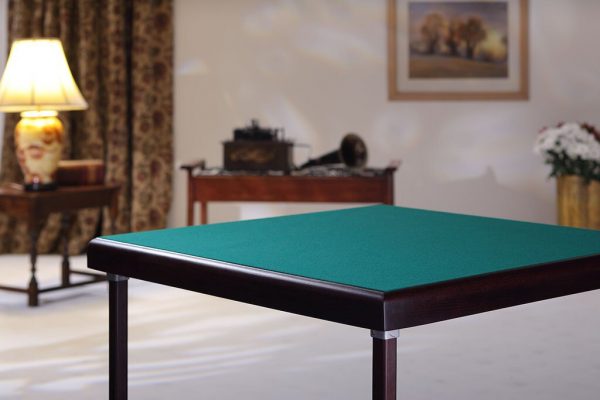 Masters Cerberus Bridge Table - Mahogany Finish with Green Baize