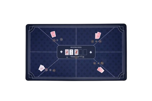 Poker Mat - Blue (140 x 80cm)