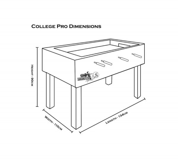 Roberto Sport College Pro Football Table - Grey