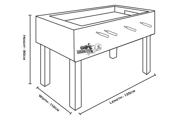 Roberto Sport Export Glass Top Football Table