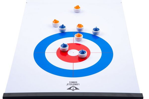 2 in 1 Curling and Table Shuffleboard Table-Top Game - 180cm