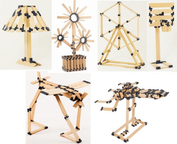 TomTecT 190 Wooden Construction Kit (190 pieces)