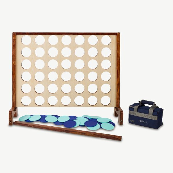 Deluxe Wooden Giant 4-in-a-Row Game, 120 x 100 cm