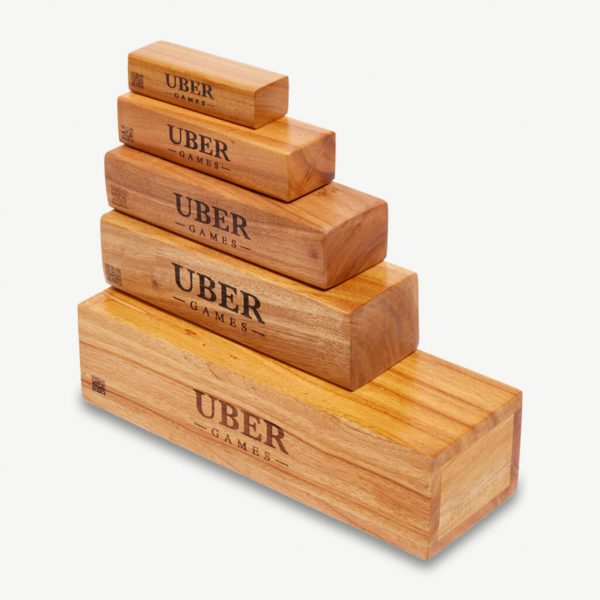 Uber Games Tumble Towers - Varnished Hardwood