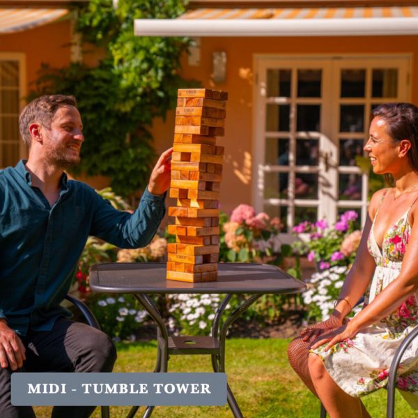 Uber Games Tumble Towers - Varnished Hardwood
