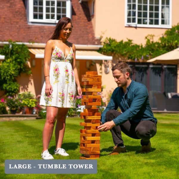 Uber Games Tumble Towers - Varnished Hardwood