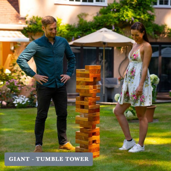 Uber Games Tumble Towers - Varnished Hardwood
