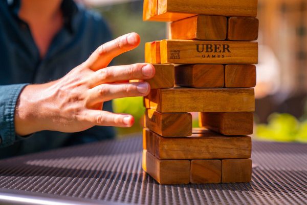 Uber Games Tumble Towers - Varnished Hardwood