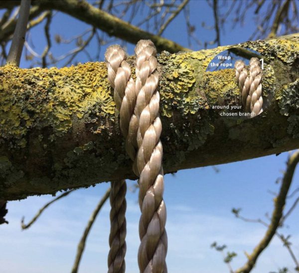 Wooden Tree Swing - 3 metre ropes