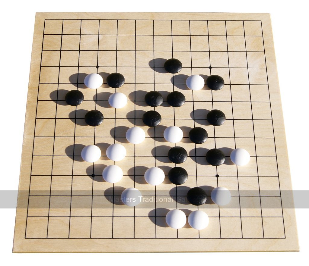 Go Masters - Entry-Level Go Set - Wood Board (13x13 & 9x9)