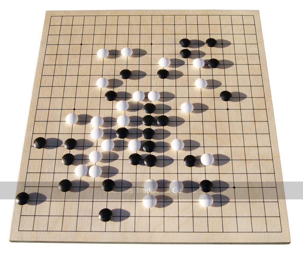 Go Masters - Starter Go Set - Wooden Board (19x19 & 13x13)