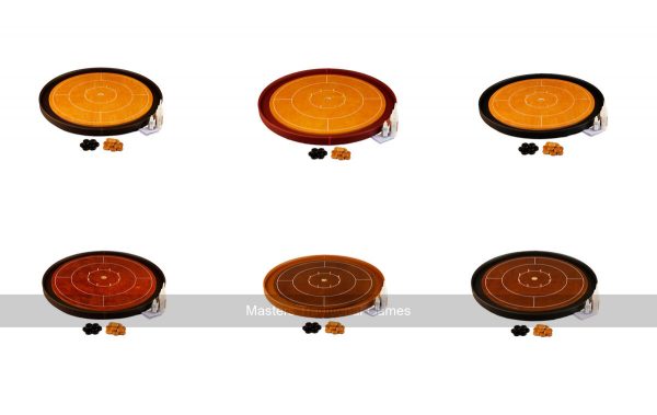 Masters Crokinole Tournament Board with discs, powder & hanging kit