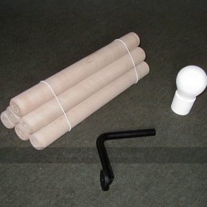Set of 6 sticks (1lb 4oz), doll and swivel for Aunt Sally