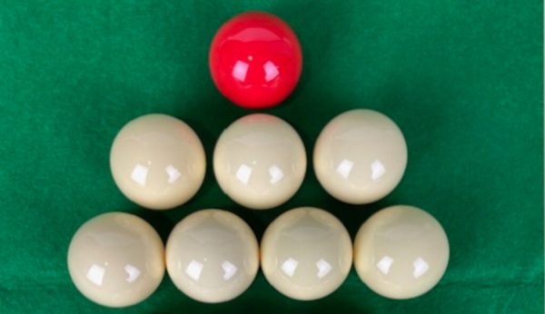 Set Small Bar Billiards Balls (1 & 1/2 inch - 7 white, 1 red)