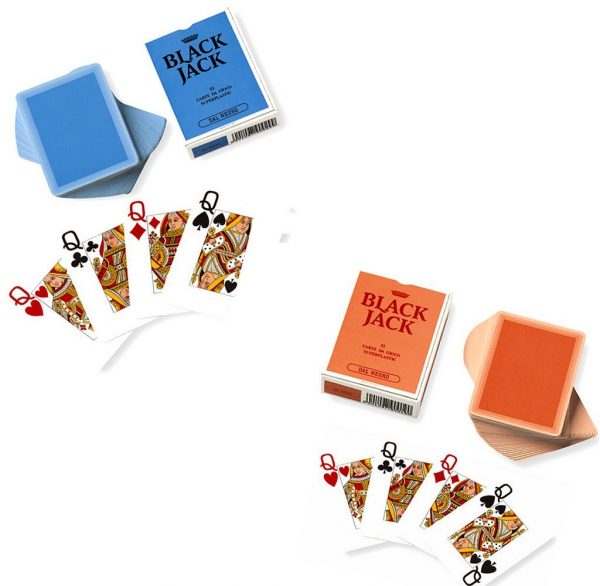 Pair of Dal Negro Blackjack Playing Cards, 100% plastic