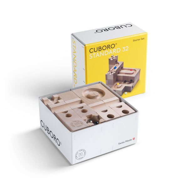Cuboro Standard 32 Marble Run Game - The medium starter set