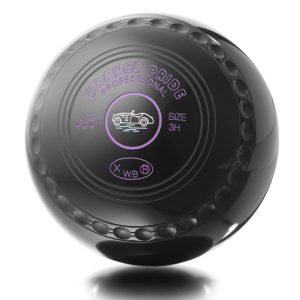 Drakes Pride Professional bowls - Black, gripped (Set of 4)