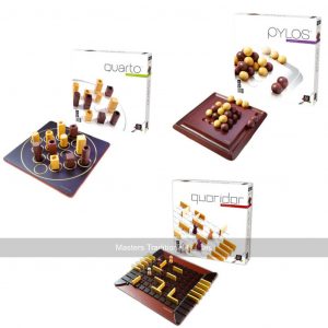 Gigamic Board Games Bundle - Quoridor, Quarto & Pylos